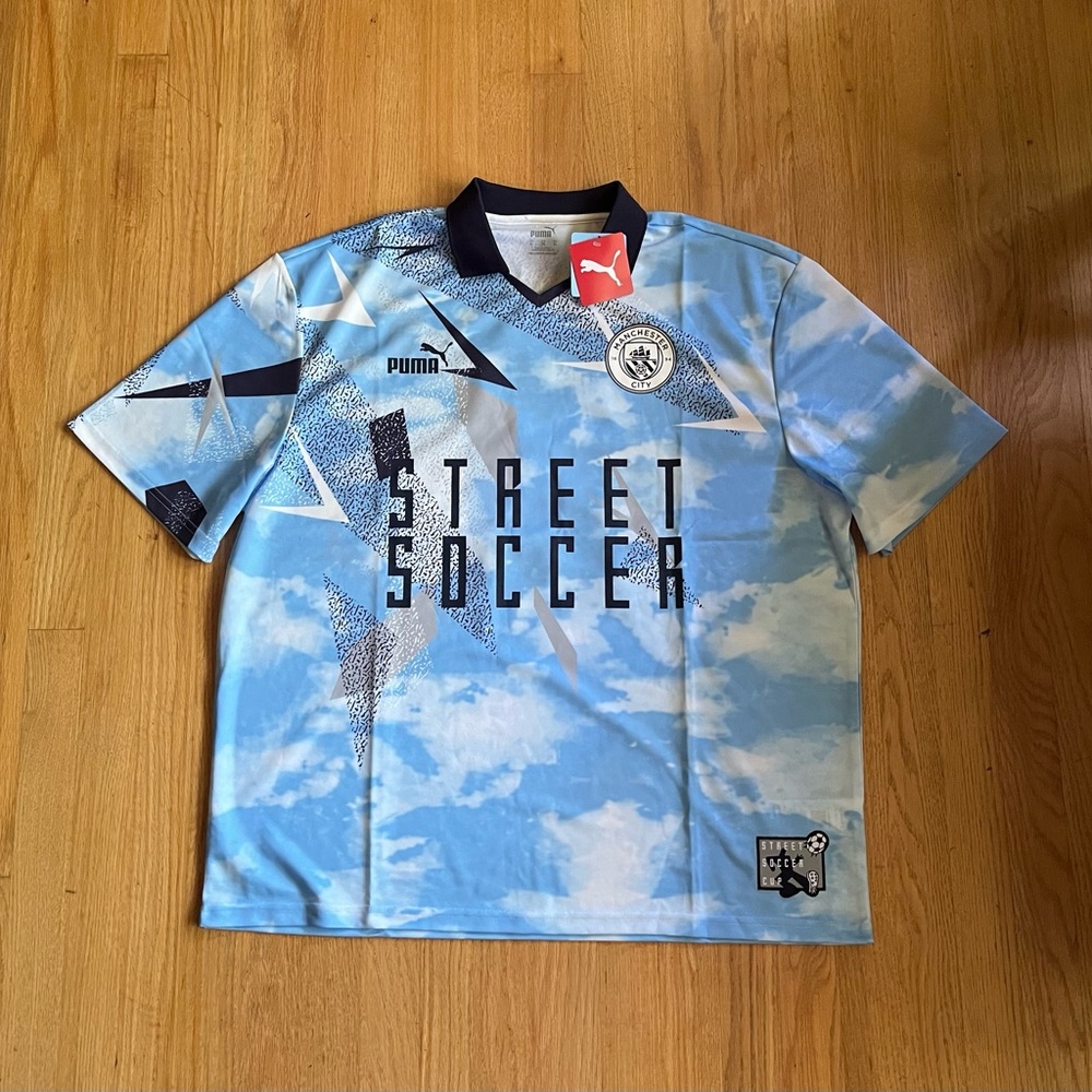 Puma Manchester City Street Soccer Jersey XL Light Blue